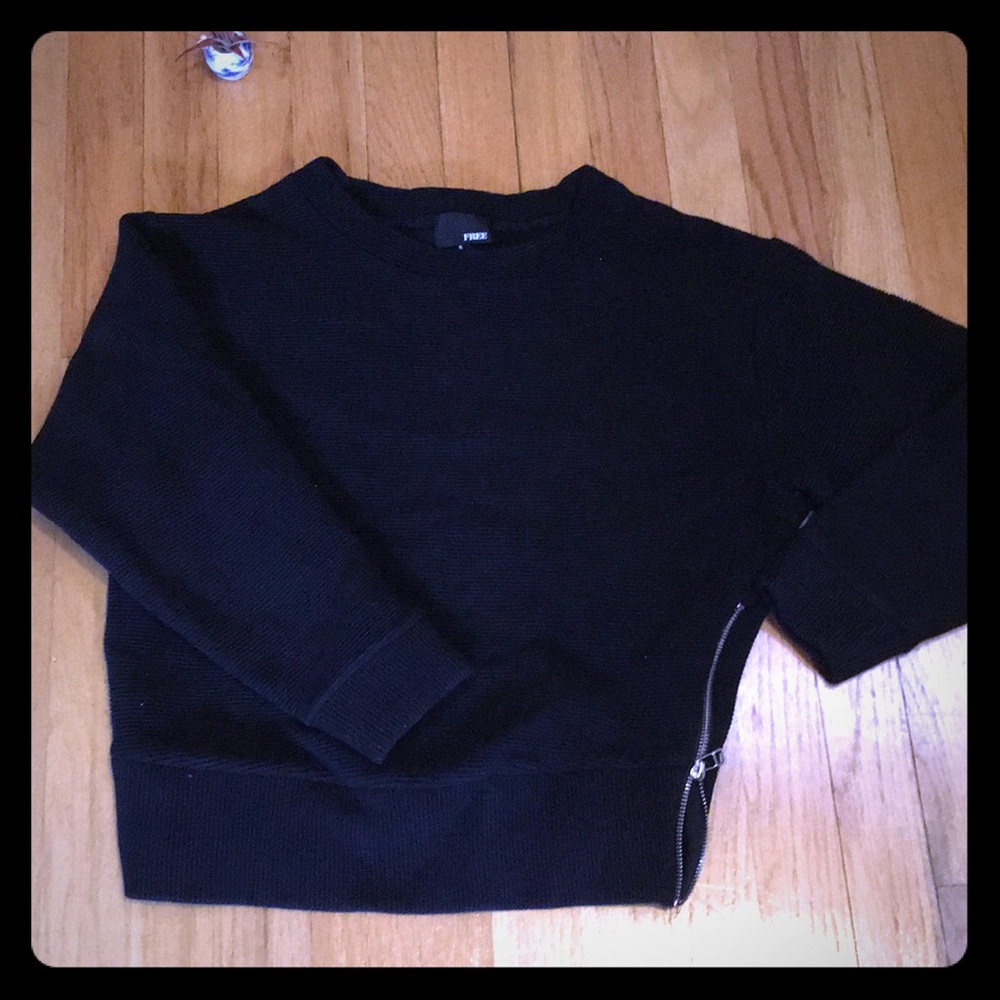 Black Wilfred Zuzanna sweater with side zips